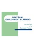 INDIVIDUAL EMPLOYMENT PLANNING - Charter …