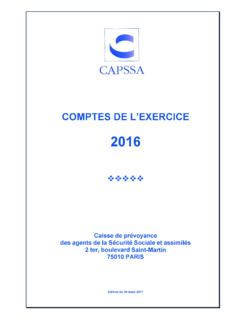 COMPTES DE L’EXERCICE - capssa.fr