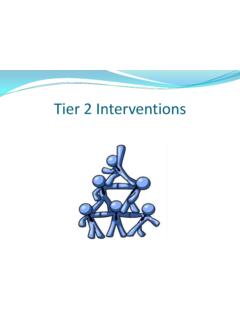 Tier 2 Interventions - REACH MS