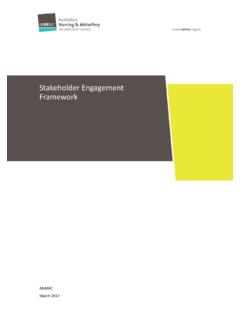 Stakeholder Engagement Framework - ANMAC