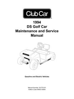Club Car DS Maintenance and Service Manual - My Golf Buggy
