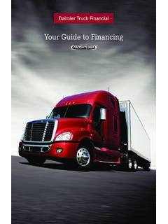 Your Guide to Financing - Welcome To Daimler Truck Financial