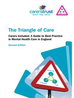 The Triangle of Care - Carers Trust