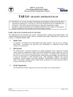 TAB I.4 - QUALITY ASSURANCE PLAN - cdn.mbta.com