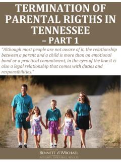 TERMINATION OF PARENTAL RIGTHS IN TENNESSEE