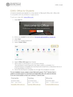 O365: Office for Students - Notre Dame