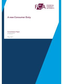 CP21/13: A new Consumer Duty - Financial Services Authority