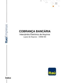 COBRAN&#199;A BANC&#193;RIA - Banco Ita&#250;