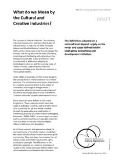 Creative Industries? - UNESCO