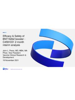 Efficacy &amp; Safety of BNT162b2 booster - C4591031 2 month ...