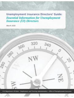 Unemployment Insurance Directors’ Guide: Essential ...