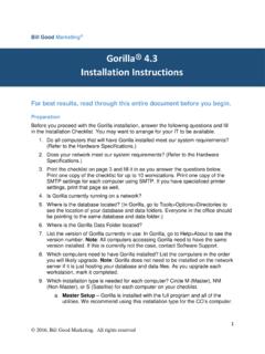 Gorilla 4.3 Installation Instructions - Bill Good Marketing
