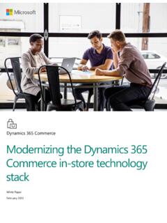 Modernizing the Dynamics 365 Commerce in-store …