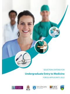 Undergraduate Entry to Medicine
