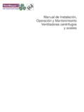 Manual de Instalaci&#243;n, Operaci&#243;n y Mantenimiento ...