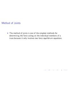 Method of Joints - University of Hawaii System