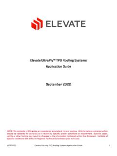 AG - UltraPly TPO Roofing Systems Application Guide