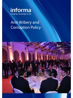 Anti-Bribery and Corruption Policy - Informa