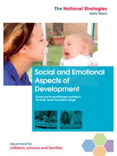 Social and Emotional Aspects of Development