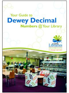 Your Guide to Dewey Decimal - Cairns Regional Council