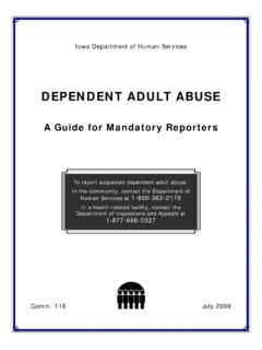 DEPENDENT ADULT ABUSE - Iowa