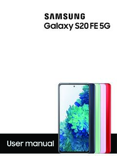Samsung Galaxy S20 FE 5G G781U User Manual - Consumer …