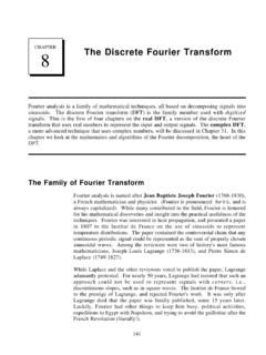 CHAPTER The Discrete Fourier Transform