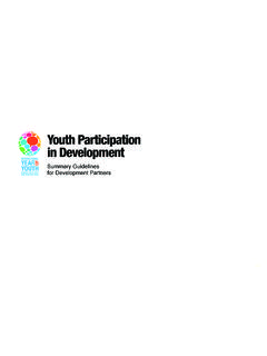 Youth Participation in Development - Un