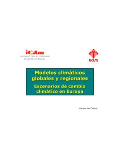 Modelos clim&#225;ticos globales y regionales - aemet.es
