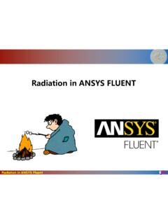 Radiation in ANSYS FLUENT