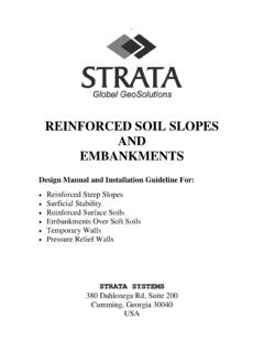 REINFORCED SOIL SLOPES AND EMBANKMENTS