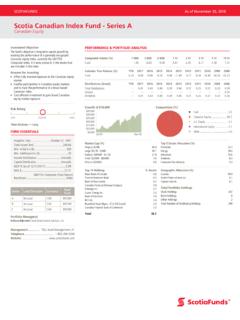 Scotia Canadian Index Fund Series A - Scotiabank …
