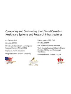 Comparing and Contrasting the US and Canadian Healthcare …