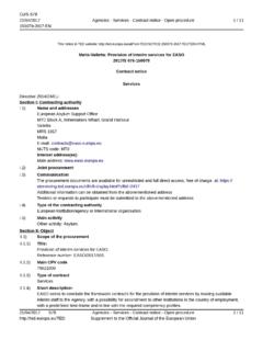 Directive 2014/24/EU 21/04/2017 Section I: Contracting ...