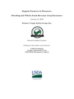 Organic Farmers in Disasters: Flooding and Whole Farm ...