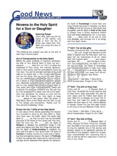 Preview - Holy Spirit Novena for a Son or Daughter