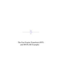 The Fast Fourier Transform (FFT) and MATLAB Examples