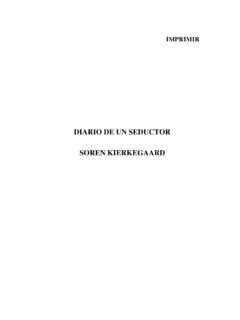 Diario de un seductor - Soren Kierkegaard