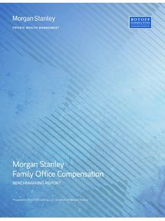 Morgan Stanley Family Office Compensation
