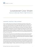 Leadership Case Study - Zenger Folkman