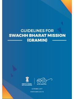 Guidelines for GRAMIN - Swachh Bharat Mission