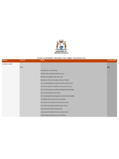 STATE GOVERNMENT BOARDS AND COMMITTEES …