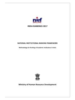 INDIA RANKINGS 2017