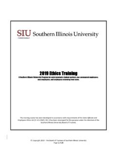 2019 Ethics Training - laborrelations.siu.edu