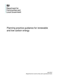 Planning practice guidance for renewable and low carbon …