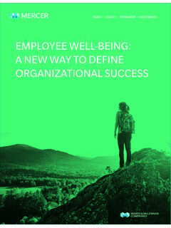 EMPLOYEE WELL-BEING: A NEW WAY TO DEFINE …