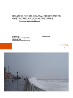 RELATING FUTURE COASTAL CONDITIONS TO EXISTING …