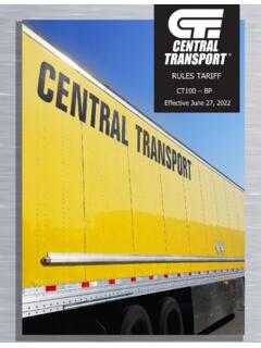Effective November 29, 2021 - Central Transport
