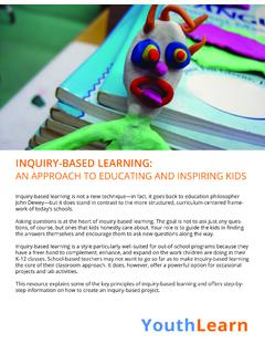 INQUIRY-BASED LEARNING
