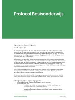 Protocol Basisonderwijs - Les op afstand